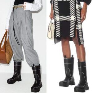 Stella Mccartney Trace Utility Vegan Leather Boot,‎ in Black Women Size 40